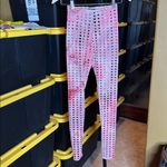 Jade Pink Tie Dye Mesh Cutout Bodysuit & Legging Set XS / Small Photo 13