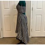 Bailey blue  striped high low midi dress Size M Photo 2