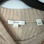 Vince  Women's Beige Ribbed Crewneck Sweater Photo 2