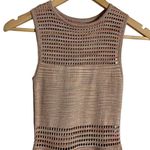 Torn By Ronny Kobo Mabel Space Dye Open Stitch Blush A-Line Mini Dress Photo 3