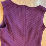 Doe & Rae  Burgundy Fit & Flare Dress Crocheted Lace Trim Photo 7