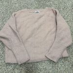 Trendy, soft cropped light pink sweatshirt Photo 0