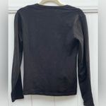525 America  Black V Neck Women's Size Medium Classic Versatile‎ Pullover Sweater Photo 5
