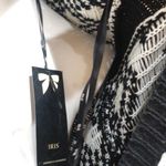 Iris  black open cardigan with pockets NWT Photo 3