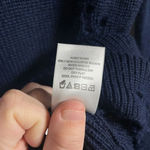 Lovers + Friends NWOT  Keeney Distressed Sweater Dress in Navy Blue Size S Photo 13