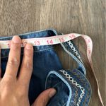 Free People  denim embroidered skirt Photo 2