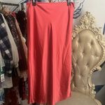 Old Navy Coral Satin Maxi Skirt Large Photo 1