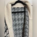 Anthropologie By Maeve One Size Houndstooth Open Front Shawl Cardigan sz OS Photo 7
