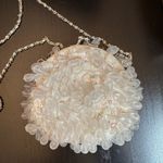Dainty White Beaded Clutch Photo 4