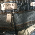 Sofia By Sofia Vergara Leslie Slim Straight Button Fly Cropped Jean 12 Raw Hem Photo 5