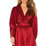 L'Academie  The Stella Mini Dress in Ruby Dot Polka Dot Revolve Size Small S NWT Photo 1