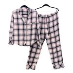 Victoria's Secret Womens Pajama Set Size Large Flannel Plaid Cozy Soft Sleepwear Photo 0