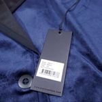 One Teaspoon Women's Navy Issue Velvet Blazer Long Sleeve Blue Black XS Velour Photo 4