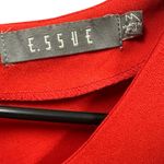 Essue Red Short Sleeve Zip Back Business Casual Pocket Mini Dress Womens Medium Photo 7