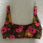 Aerie Floral Bikini Top in Pink and Yellow Photo 0