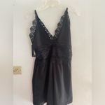 Pretty Little Thing NWT black lace romper size 12 Photo 4