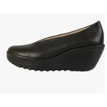 Fly London Yaz Idra Wedges Black Mousse Size 8/8.5 US 39 EU NIB Leather Photo 1