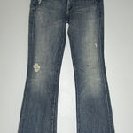 7 For All Mankind Flare Jeans Women's Size 28 Havana Rhinestone Pocket Mid Rise Photo 0