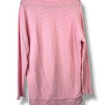 Free People We The Free Pink Casey Ribbed Knit Mock Neck Tunic Longline Sweater Photo 2