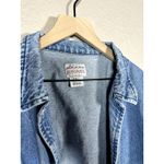 Sundance Oversized Vintage Raw Hem Denim Jean Short Sleeve Cardigan LARGE Blue Photo 1