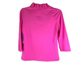 Kenny Dana 3/4 Sleeve Portrait Collar Top Hot Pink Size XS UPF50 NWT Photo 1