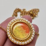 Vintage Avon 4 piece set interchangeable goldtone brooche necklace combination Photo 0