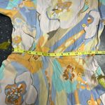 ZARA Pastel Floral Print Retro Button Detail Short Sleeve Dress Size XS Vintage Photo 2