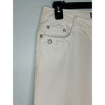 D*Klic White Jeans Size 34 inches Tall Denim Bedazzled Pockets NWT UK Photo 6