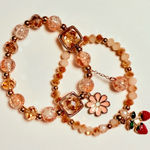 Elegant Pink Beaded Bracelets Set (Set I) Photo 0