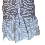 Cinq à Sept Cinq A Sept Asher Blue and White Striped Shirt  Dress | Size 4 Photo 5