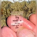 Free People One Adelia Lace Double Ruffle Lace Top in Olive Sparrow Sz L π Photo 7