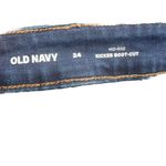 Old Navy  Mid-Rise Kicker Bootcut Dark Wash Blue Jeans Size‎ 24 Photo 2