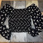 American Eagle  Blouse Floral Long Sleeve Photo 0