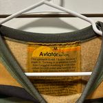 Aviator Nation  Serape Bolt Stitch Cropped Crew Sweatshirt Photo 4