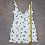 Bardot  Cello Ring Detail Floral Mini Dress White Blue 4 Photo 11