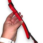 Nine West  Womens Purse Handbag Shoulder Bag Crossbody Red Black Zipper Accent Photo 12