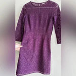 Jack Wills  Purple Diamond Cutout Sheath Dress, Purple, Size 2 Photo 12