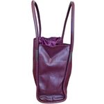 Neiman Marcus Purse Burgundy Faux Leather Tote Maroon Shoulder Bag Photo 3