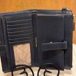 Michael Kors MICHAEL Jet Set Double Zip wallet Navy Multi Adele Color-Block Logo Photo 6