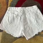 BLANK NYC White High Waisted Distressed Denim Jean Shorts Size 25 Waist Photo 1