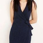 Madewell Texture & Thread Navy Textured Faux Wrap Dress Size XXS Photo 1