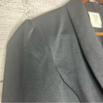 American Vintage Vintage Black Dressy Cropped Blazer Puff Sleeve Jacket Size 11/12 Large Photo 3