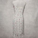 American Eagle  90s/y2k pale yellow floral ruffled slip dress size 12 Photo 5