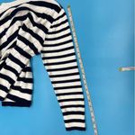 L.L. Bean Women's Cotton/Cashmere Sweater Crewneck Stripe Blue & White Size XL Photo 6