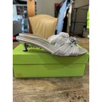 Sam Edelman Women's Cindie Kitten Heel Mule Size 8.5 Rhinestone Silver Photo 2