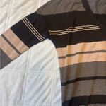 James Perse  Black and Gray Striped Long Sleeve Tee‎ size S Photo 1