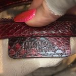 Michael Kors Black & Red Shoulder Bag with Gold Hardware Photo 9