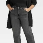 Ava & Viv •  90s high rise straight jeans black size 17 Photo 0