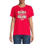 Holiday Time NWT - Christmas ALL MAMA WANTS IS A SILENT NIGHT T-Shirt. Photo 1
