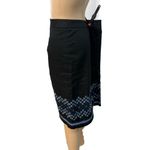 Loft Ann Taylor  Women’s Black Embroidered A Line Skirt Classic Professional Sz S Photo 7